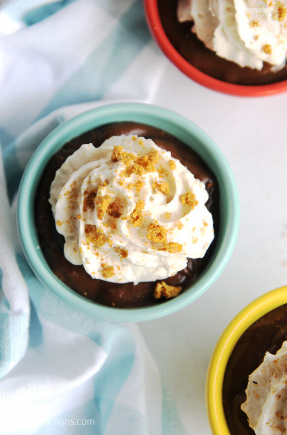 Vegan Chocolate Pudding with Cinnamon — Fried Dandelions — Plant Based
