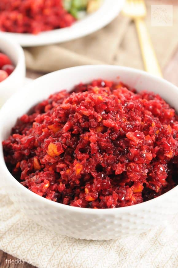 My Favorite Vegan Holiday Recipes — Cranberry Orange Relish