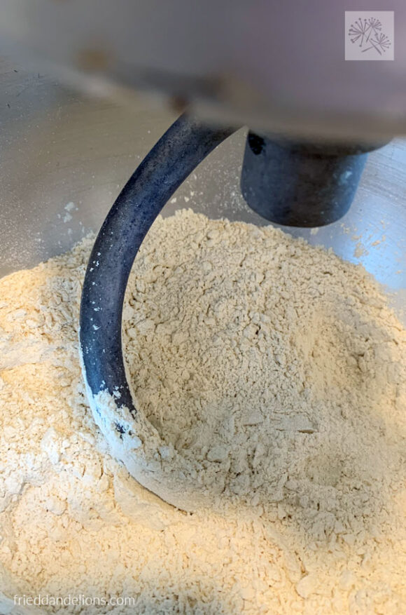 vital wheat gluten in a kitchenaid stand mixer 