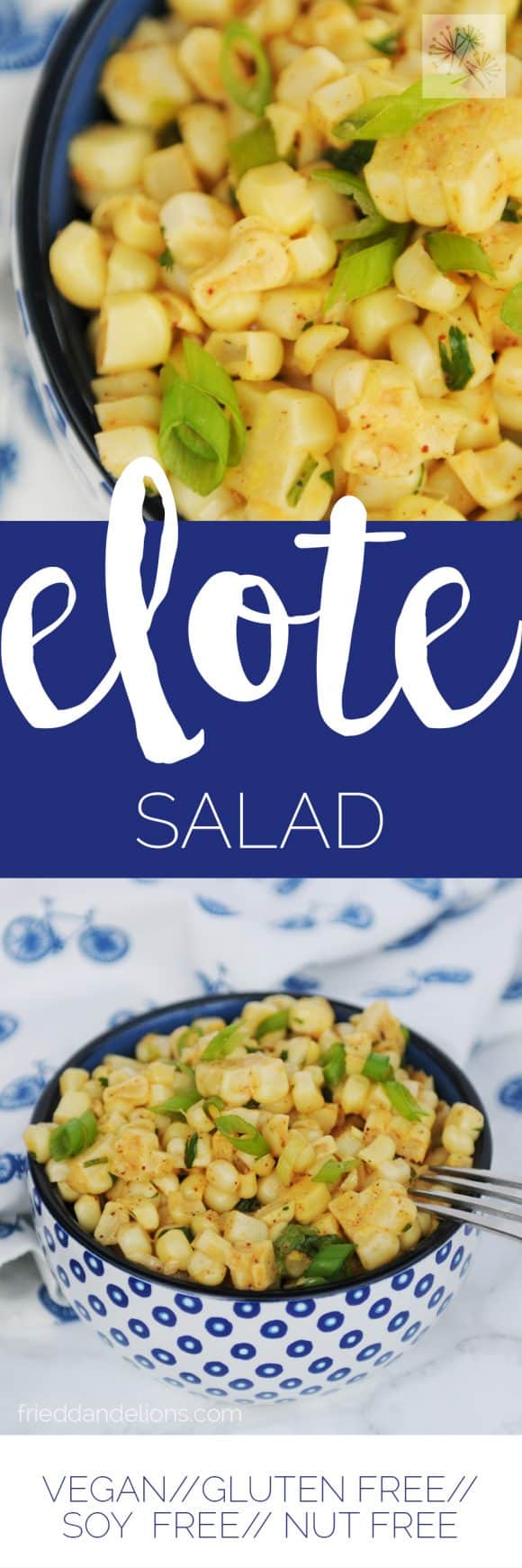 fried dandelions // elote salad