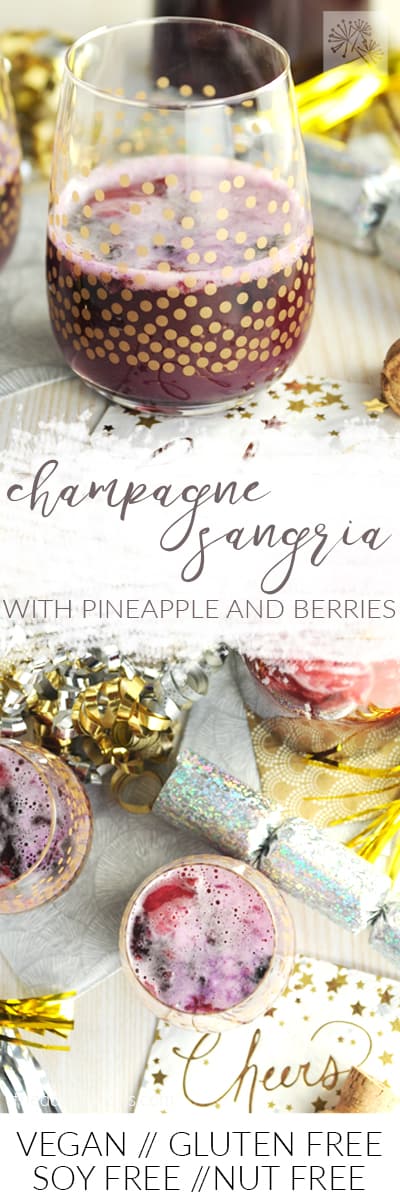 fried dandelions // champagne sangria