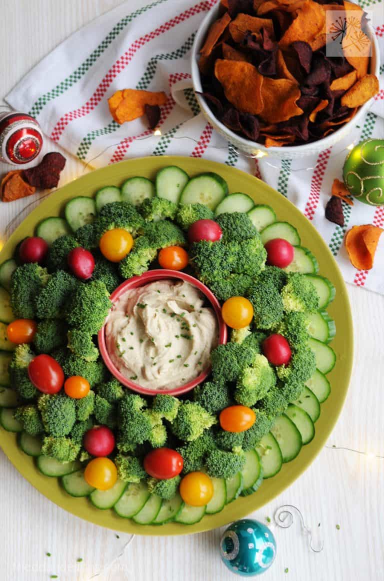 A Holiday Appetizer — Hummus for the Holidays — Fried Dandelions