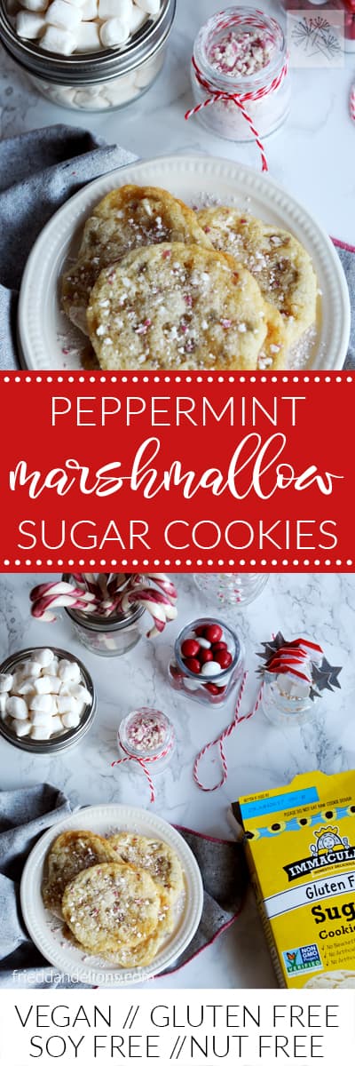 fried dandelions // peppermint marshmallow sugar cookies