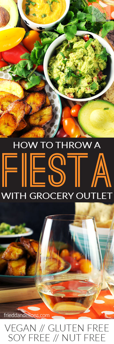 Warm weather is just around the corner! Let me show you how to throw a perfect fiesta with the help of Grocery Outlet! (vegan, gluten free, soy free, nut free)
