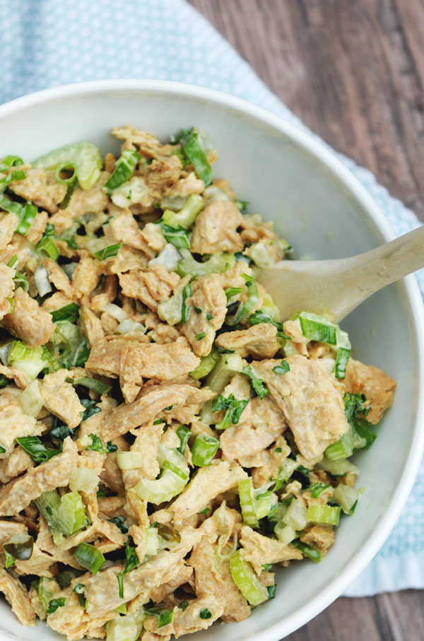 veganchickensaladwithpickles5 Fried Dandelions — Plant Based Recipes