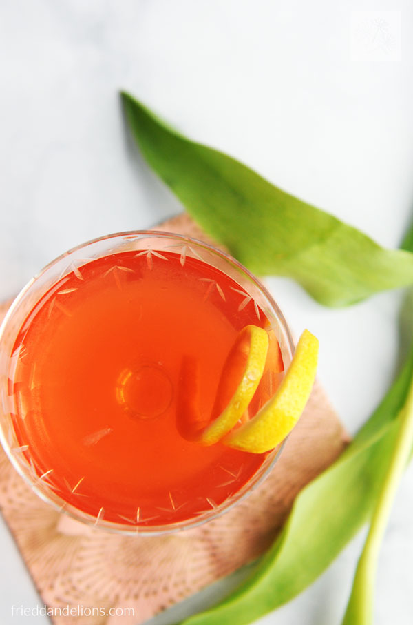 rosevodkacocktail6 Fried Dandelions — Plant Based Recipes