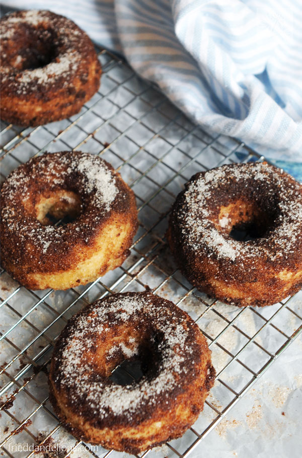 DroolWorthy Vegan Cinnamon Donuts from A Virtual Vegan — Fried Dandelions — Plant Based Recipes