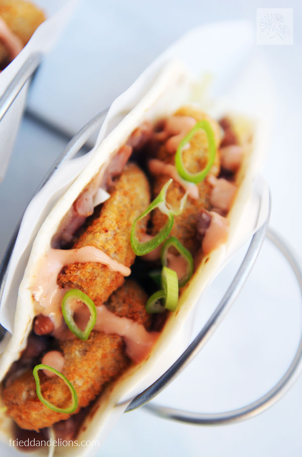 Vegan Crispy Chicken Tacos — Fried Dandelions — Plant Based Recipes