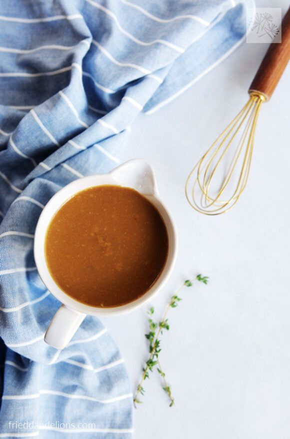 Vegan Brown Gravy — Fried Dandelions — Plant Based Recipes