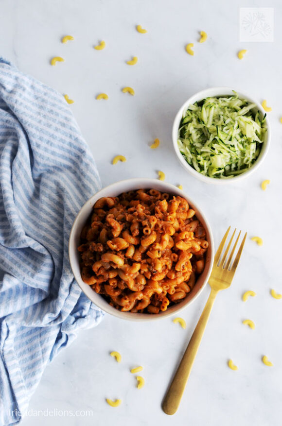 Vegan Hamburger Helper — 30 Minute One Pot Meal — Fried Dandelions
